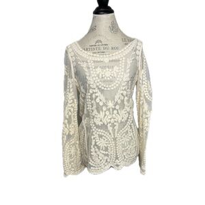 Wishlist Bohemian Lace Long Sleeved Top S/M